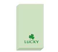 Whaline 50 Pcs St. Patrick's Day Guest Napkins Disposable Napkins Mint Green Shamrock Dinner Hand Paper Napkin for Party Table Bathroom Supplies