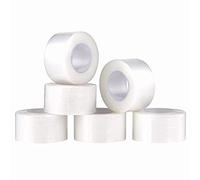 Whaline 6 Rolls Micropore Adhesive Tape, Clear Medical Tape Breathable Eyelash Extension Tape, 1 Inch Wide, 10 Yard Each Roll
