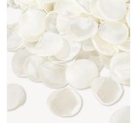 Whaline 600Pcs Silk Rose Petals Ivory Flower Petals Artificial Scatter Flowers for Bridal Shower Romantic Night Wedding Aisle Table Centerpieces Reception Tables Decorations