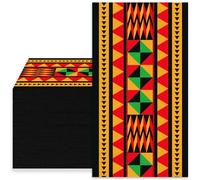 Whaline 80Pcs Kwanzaa Guest Paper Napkin Black History Month Disposable Guest Hand Towel African Heritage Holiday Bathroom Napkin for Juneteenth Party Table Decor