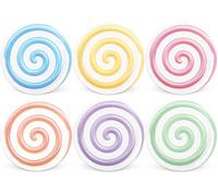 Whaline Candyland Party Paper Plate Pastel Candy Disposable Plate 6 Colors Candy Themed Party Decorations Colorful Lollipop Candy Plate 9" for Sweet Shop Candyland Birthday Supplies Decor, 24Pcs