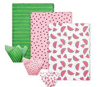 Whaline Watermelon Tissue Paper, 14 x 20 Inch, 90 Sheet, Multicolor, Perfect for Wedding, Birthday, Baby Shower, Summer Party, Gift Wrapping, Party Decoration, Craft Making
