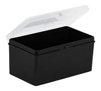 Wham 1.02 Small Non-Compartmental 14.5cm Plastic Storage Box Recycled Black