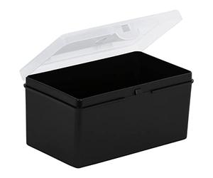Wham 1.02 Small Non-Compartmental 14.5cm Plastic Storage Box Recycled Black