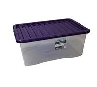 45L Crystal Storage Box - Clear, Clear One Size