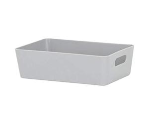 Wham 11.01 20cm Rectangular Home Studio Storage Basket (Grey)