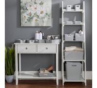 Wham Studio 13 Piece Multi-Size Set Plastic Storage Baskets | Ideal for Kitchens, Bathrooms, Stationery & More | Easy Access Integrated Handles | Made in the UK - Cool Grey