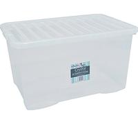 Wham 14025 Storage Box & Lid 60 L Clear 60X40X33 CM Toy Box