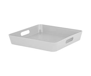 Wham 15.03 30cm Studio Basket Storage Shelf Tray Square Cool Grey