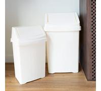 Wham 2 Piece Casa Bin Set (25L/50L Swing Bin) (Soft Cream)