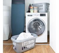 Wham 2 X Casa Plastic Hipster Laundry Basket Silver