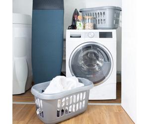 Wham 2 X Casa Plastic Hipster Laundry Basket Silver