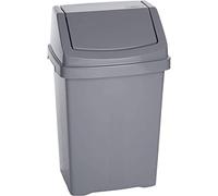 Wham 2 X SWING BIN, SILVER/GREY, 50L
