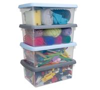 Wham 4 Pack 3.5L Storage Boxes One Size