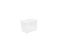 WHAM 3-Pack Crystal Clear Storage Boxes with Lids, 80L Each