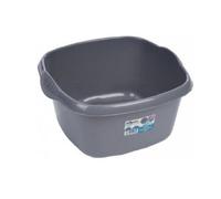Wham 32Cm Square Plastic Washing Up Sink Bowl Caravan Basin Bowl - Silver