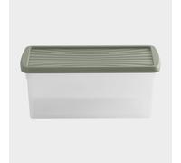 Wham 9L Storage Box with Lid - Clear/Green - One Size