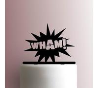 WHAM Action Bubble Acrylic Cake Topper 3mm Thick Premium Laser Cut Cake Decoration for Birthday, Wedding, Baby Shower & Party Cakes Durable Reusable