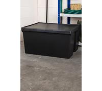 Wham Bam 1 x 150L Stackable Storage Box & Lid in Black Wham Black