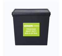 Wham Bam 154L Heavy Duty Boxes with Lids | Eco-Friendly Storage | Ideal for Tools, DIY & Outdoor Gear | 100% Recycled Plastic | Made in UK