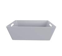 Wham Bam 4.02 Plastic Studio Organizer Pink Grey & White Perfect Storage Basket At Home kitchen & Office. Made in Uk (Grey)