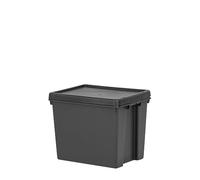 Wham Bam Recycled Storage Boxes 24 Litre Pack of 3, Black