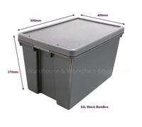 Wham 100% Upcycled Heavy Duty Box & Lid 62L Various