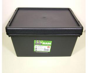 Wham Bam Black Very Strong Plastic Storage Box 16 litre With Lid 100% Recycled