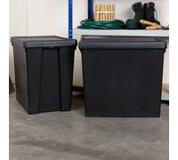 Wham Bam Black Recycled Storage Box 92 Litre