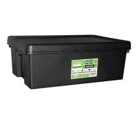 Wham Bam Recycled Storage Box and Lid Black 36Ltr