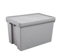 Wham Bam Upcycled Heavy Duty Cement Grey 45L Stackable Storage Box With Lid