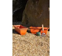 Wham Bell Pot 47cm Rectangular Recycled Plastic Trough in Terracotta Wham Terracotta