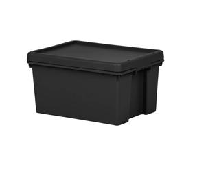 Wham Black 16L Heavy Duty Storage Box Plastic 38.5 x 29 x 21.5cm