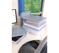 Wham Box 6x14.75L Stackable Plastic Storage Box & Lid in Clear Wham Clear