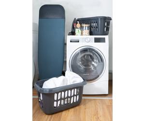 Wham Casa 2 x Plastic Hipster Laundry Basket in Midnight Wham Midnight