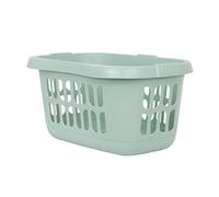 Wham Casa 2x Plastic Hipster Laundry and Washing Basket in Silver Sage (Light Green)