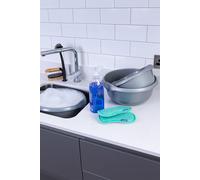 Wham Casa 3 Piece Multi-Functional Round Plastic Bowl Set in Silver Wham Silver