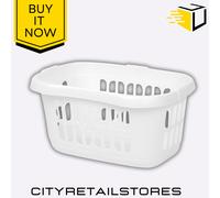 Wham Casa Hipster Laundry Basket Ice White/Midnight Black/Silver