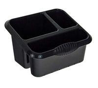 Wham Black High Grade Large Plastic Sink Tidy Cutlery Drainer Holder Caddy