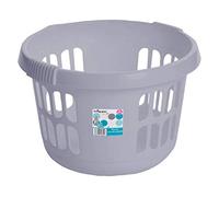 Wham Casa Round Laundry Basket Silver