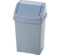 Wham Casa Swing Bin 8Litre Silver 12080