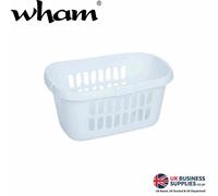 Wham Casa Hipster Laundry Basket Ice in White, Plastic | Charlies