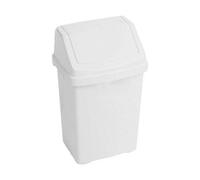 Wham Casa White Swing Bin 8 Litre