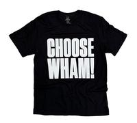 WHAM! Choose T-Shirt (UK, Alpha, XXL, Regular, Regular, Black - White Text)