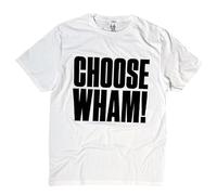 WHAM! Choose T-Shirt (UK, Alpha, XXL, Regular, Regular, White - Black Text)