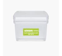 Wham Clip 2 x 25.5L Square Stackable Plastic Storage Boxes with Lids | Ideal for Home, Office, Toys & More | Storage Containers with Clip Locks | Made in UK - Clear/Clear