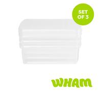 Wham Clip 10.01 13.2L Square Box & Lid Clear/Clear/Clear, Clear