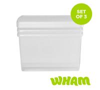 Wham Clip 13.02 62L Rectangular Box & Lid Clear/Clear/Clear