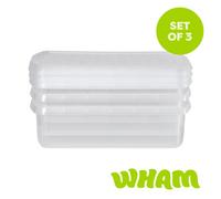 Wham Clip 8.01 8.5L Rectangular Box & Lid Clear/Clear/Clear