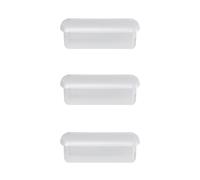 Wham Clip 3x 8.5L Rectangular Plastic Storage Boxes with Clip Lock Lids in Clear Wham Clear